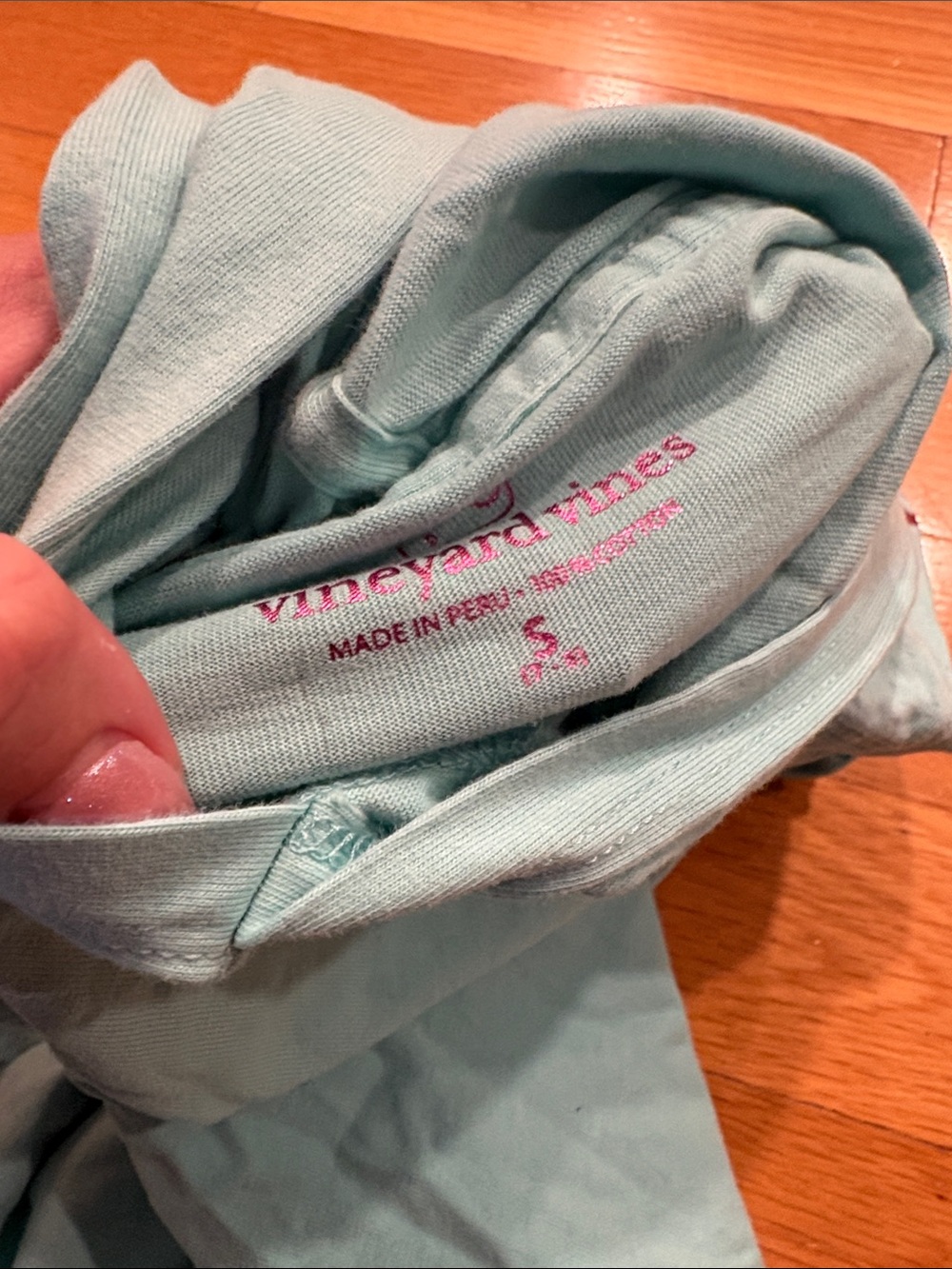 Vineyard Vines Girls' Teal Hoodie with Pink Whale Accent - Picture 5 of 5